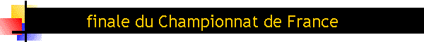 finale du Championnat de France